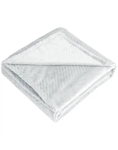 Плед Alaro 180x200 см велсофт цвет светло-серый Столица текстиля