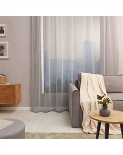 Тюль на ленте Фентези 300x280 см цвет графит Amore mio