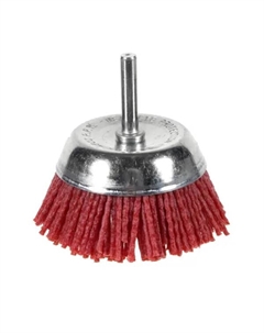 Щетка для дрели чашечная 75 жесткая нейлоновая Dexter