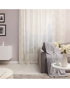 Тюль на ленте Jamy 285x280 см цвет Cream5 кремовый Inspire