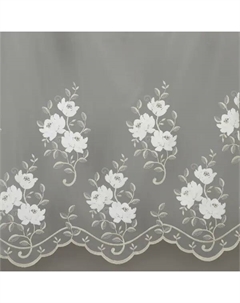 Тюль сетка вышивка 280 см однотонная цвет нежный пион Без бренда