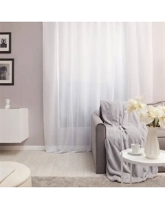 Тюль на ленте Дарсия полиэстер 280x300 см цвет белый Без бренда