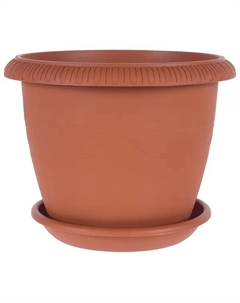 Горшок цветочный Жардин ø30 h24 см v9.5 л пластик терракотовый Tek.a.tek