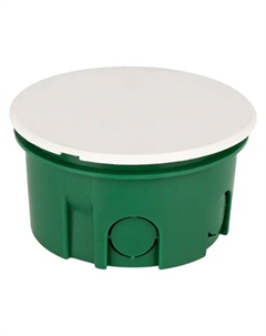 Распределительная коробка скрытая 70x70x40 мм 8 вводов IP20 цвет зёленый Systeme electric