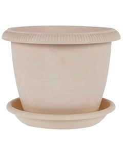 Горшок цветочный Жардин ø15 h13.5 см v1.6 л пластик золотой Tek.a.tek