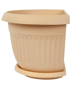 Кашпо Ливия ø26 h19 см v2.8 л пластик бежевый Idea