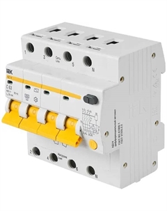 Автомат дифференциальный АД14 4Р 63А 30мА ИЭК Iek