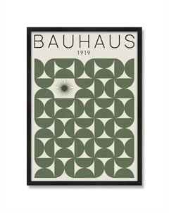 Картина с рамкой Выставка 1919 50x70 см цвет зеленый Postermarket