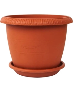 Горшок цветочный Жардин ø25 h20 см v5.5 л пластик терракотовый Tek.a.tek