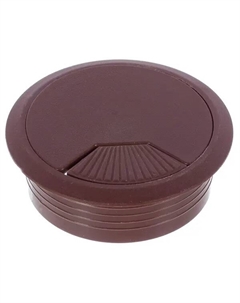 Заглушка кабель-канала d60 мм пластик цвет темно-коричневый Jet