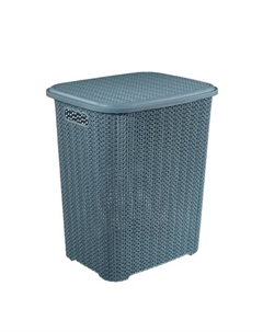 Корзина для белья Виолет Вязь цвет голубая норка Violet