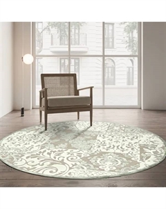 Ковер вискоза GENOVA 009/655590 круг ø160 см цвет серый/светло-серый Ragolle