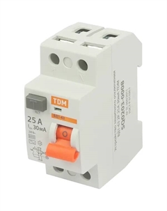 УЗО ВД1-63 2P 25 A 30 мА 4.5 кА AC SQ0203-0008 Tdm еlectric