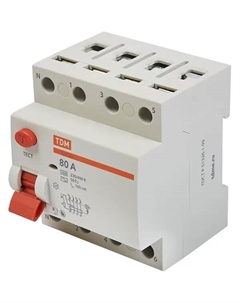 УЗО ВД1-63 4P 80 A 100 мА 4.5 кА AC SQ0203-0045 Tdm еlectric