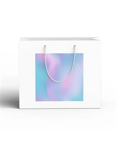 Пакет подарочный Гармония 20x15 см цвет бело-бирюзовый Симфония