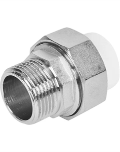 Муфта комбинированная 3/4"x20 мм НР ВП полипропилен VTP.761.0.02005 Valtec