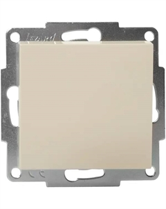Выключатель Vesna цвет кремовый Lezard