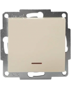Выключатель Vesna с подсветкой цвет кремовый Lezard
