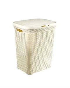 Корзина для белья Виолет Ротанг цвет слоновая кость Violet