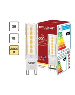 Лампа светодиодная G9 220-240 В 7 Вт капсула 600 лм теплый белый свет Bellight