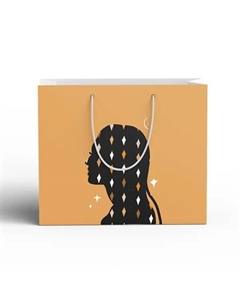 Пакет подарочный Отражение 20x15 см цвет бежевый Симфония