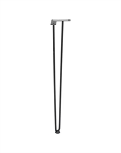 Ножка-шпилька для стола стальная 10x710 мм черная нагрузка до 20 кг Larvij