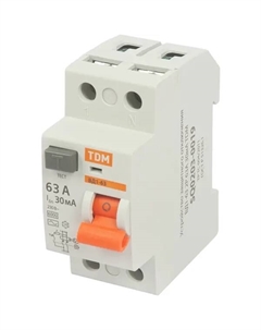 УЗО ВД1-63 2P 63 A 30 мА 4.5 кА AC SQ0203-0080 Tdm еlectric