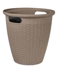 Кашпо для цветов Rattan ø47 см h25.3 см v50/27 л пластик французский платан Ingreen