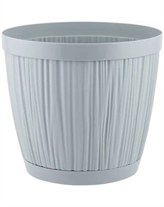 Горшок цветочный Barcelona ø24 h21.4 см v6.5 л пластик утренний туман Ingreen