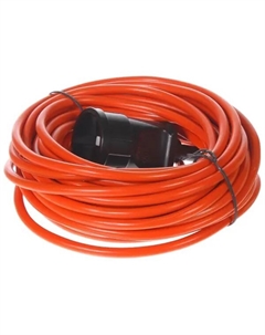 Удлинитель-шнур садовый 1 розетка без заземления 2x1 мм 10 м цвет оранжевый Без бренда