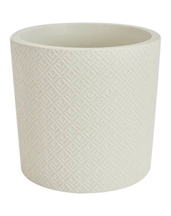 Кашпо Этна ø 380 мм 24 л белый ротанг Idea