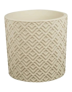 Кашпо Этна ø 200 мм 3.4 л белый ротанг Idea