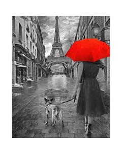 Картина на холсте Париж 40x50 см Постер-лайн