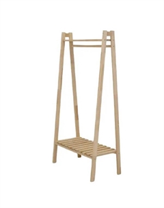 Вешалка напольная 80x157x40.5 см дерево цвет бежевый/черный Без бренда
