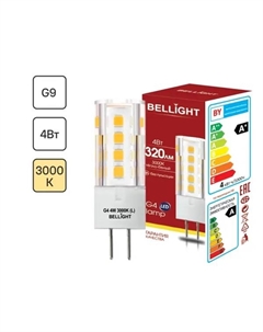 Лампа светодиодная G4 220-240 В 4 Вт капсула матовая 320 лм теплый белый свет Bellight