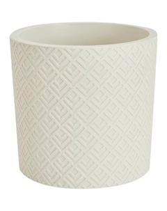 Кашпо Этна ø 280 мм 9.5 л белый ротанг Idea