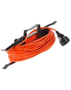 Удлинитель-шнур на рамке 1 розетка без заземления 2x0.75 мм 30 м цвет черный Skybeam