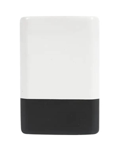 Стакан для зубных щёток Fixsen Text керамика цвет чёрный белый