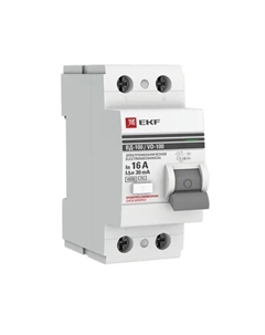 УЗО ВД-100 2P 16 А 30 мА 4.5 кА АС elcb-2-16-30-em-pro Ekf
