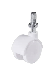 Колесо поворотное без тормоза LWT830WH 30 мм 30 кг цвет белый Larvij