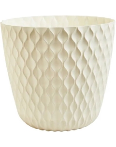 Горшок цветочный Wave ø20.5 h19.5 см v4.7 л полипропилен белый Ingreen