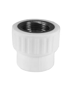 Муфта комбинированная 1"x25 мм ВР-ВП полипропилен Valfex