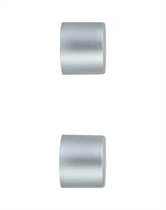 Наконечник-заглушка металл цвет серебро 2 шт Orbis