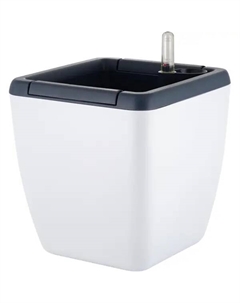 Горшок цветочный Munchen 19x19x20.5 см v5/2.2 л пластик белоснежный жасмин Ingreen