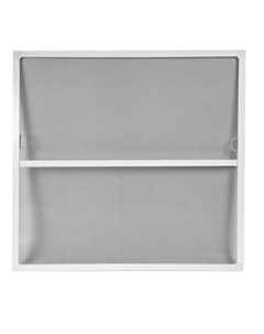 Москитная сетка ПВХ 80x83 см цвет белый Без бренда