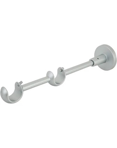 Держатель открытый двухрядный металл цвет серебро 2 см Orbis