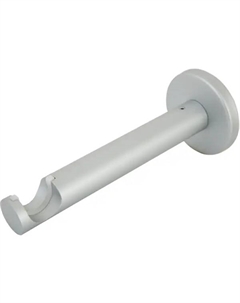 Держатель однорядный с пластиковыми вставками, металл, цвет серебро, 2 см Orbis