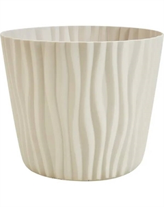 Кашпо для цветов Волна ø16 h13.5 v2 л пластик бежевый Idea
