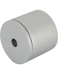 Держатель торцевой металл цвет серебро 2 см Orbis