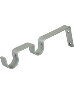 Держатель двухрядный простой металл цвет серебро 2 см Orbis